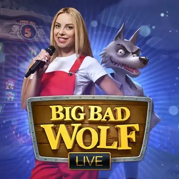 Big Bad Wolf Live online game logo by Playtech on unibetcasinonl.com